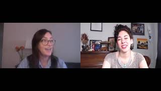 Dr Noreen Kelly with Christine Sloan Stoddard - Featured LGBTQIA+ guest for Pride Month