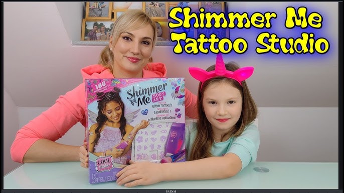 Cool Maker Shimmer Me Body Art - Kids Temporary Tattoo Set With Roller