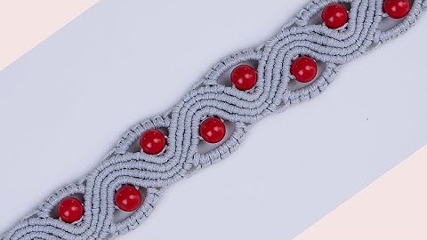 Macrame tutorial | How to Make a SNAKE or a WAVE Macrame Bracelet with Beads
