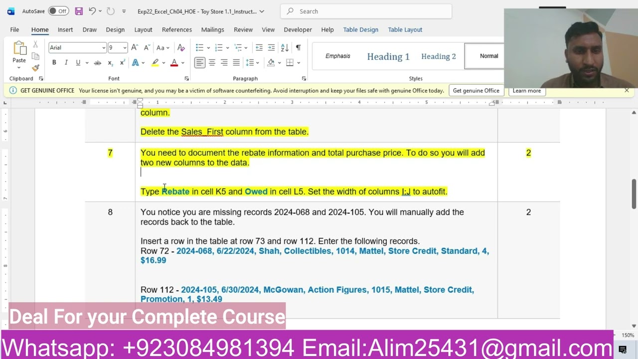 Exp22_Excel_Ch04_HOE - Toy Store 1.1 | Excel Chapter 4 Hands-On Exercise - Toy Store
