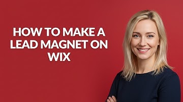 HOW TO MAKE A LEAD MAGNET ON WIX - Julia