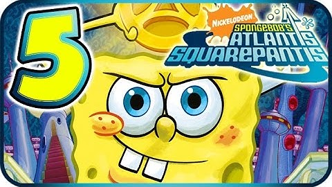 SpongeBob Atlantis SquarePantis Walkthrough Part 5 (PS2, Wii) ☼ Level 5 ☼