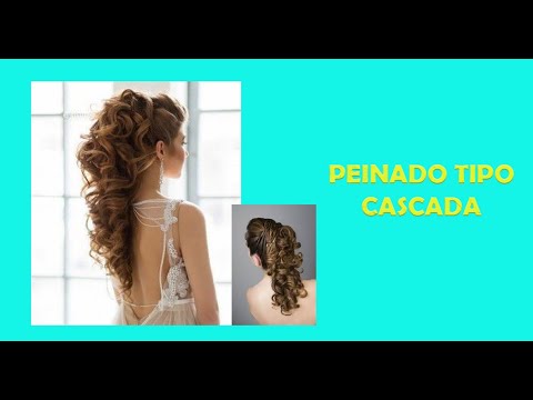 Peinado Tipo Cascada // Peinado para Boda / Graduación / Fiesta - YouTube