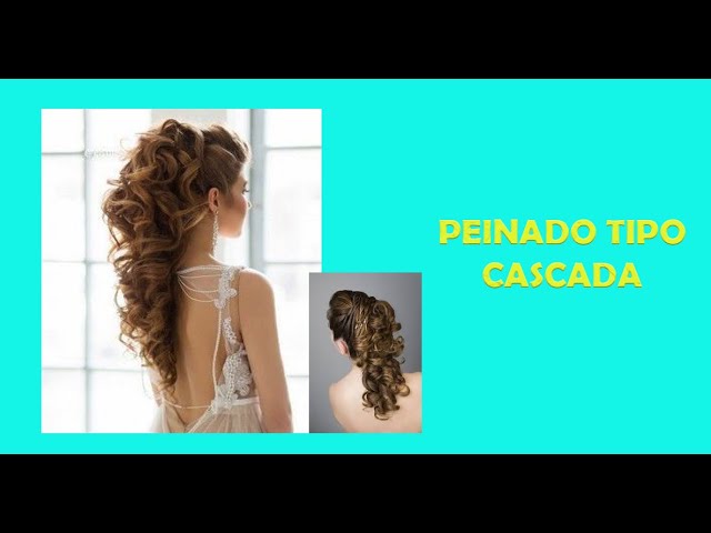 Hermoso Peinado tipo cascada para Novia I HAIRSTYLE  YouTube
