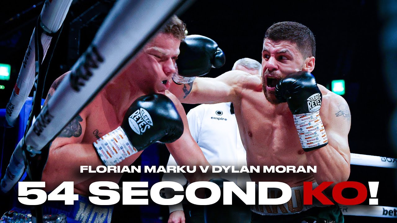 Dramatic KO in 54 Seconds 🔥 Florian Marku vs Dylan Moran Fight Highlights Albanian King Is Back!