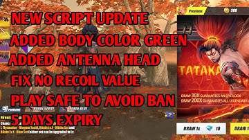 NEW UPDATE SCRIPT VIP | FIX NO RECOIL 95% | ROS 1.61_389 and 174 | PLAY SAFE TO AVOID BAN