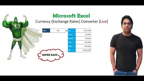 Super Cool (Real Time) Live Currency Converter in Excel | TED.xl | Hindi Tutorial