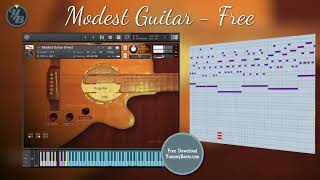 Modest Guitar Free, Acoustc Guitar & Flageolets for Kontakt 5 (free download)