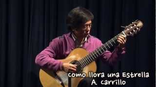 Como llora una estrella (A. Carrillo) chords
