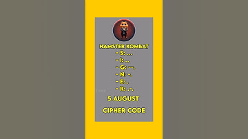 5 august hamster kombat daily cipher code today