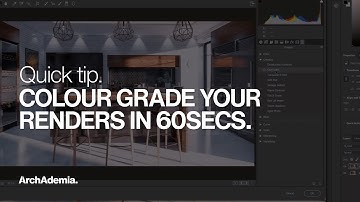 Colour grade your renders in LESS than 60 seconds - Photoshop