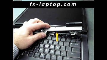 Disassembly Dell Latitude D520 - replacement, clean, take apart, keyboard, screen, battery
