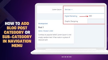 How to Add Category or sub-category in Dropdown Menu on WordPress | Add blog post categories in menu