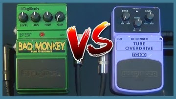 Digitech Bad Monkey VS Behringer Tube Overdrive Shootout & Demo