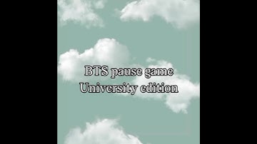Bts pause game #bts #jungkook #taehyung #rm #jin #jhope #suga #jimin