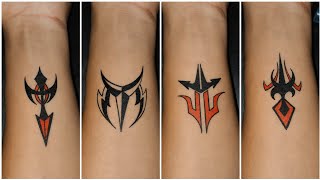 4 Unique Tribal Tattoo Designs 🔥 | Black & Red Tattoo Ideas Best Forearm Tattoo Designs 2026