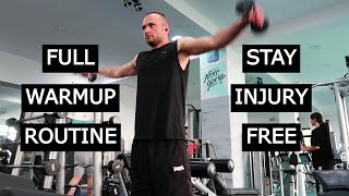 My FULL general & SHOULDER WARMUP to stay injury free