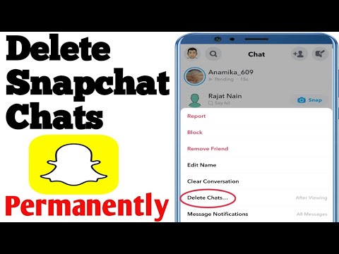 اسنیپ چیٹ میسیجز AKA چیٹس کو مستقل طور پر کیسے ڈیلیٹ کیا جائے۔ Snapchat Ke Message Kaise Delete Kare