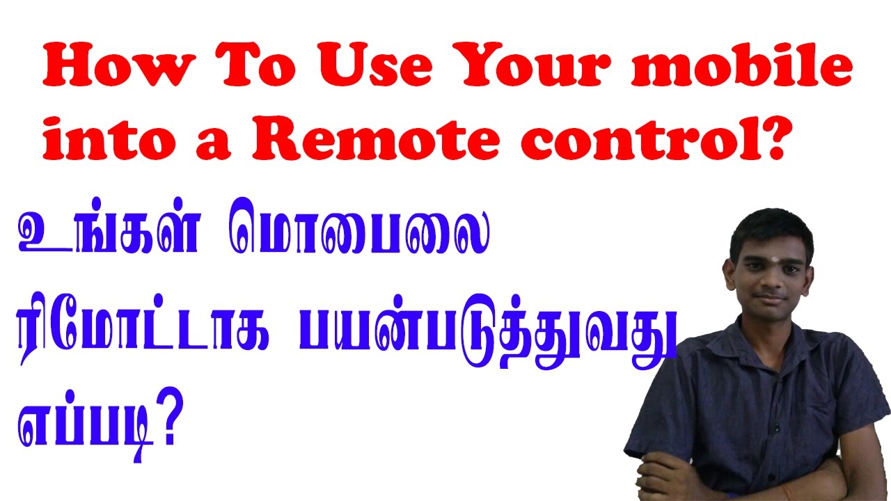 tv remote control app for android in tamil Tamil Tech Kid YouTube