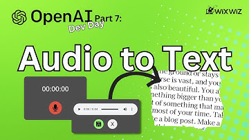 Transcribe Audio to Text on Wix with Whisper API | OpenAI Updates 2024 [Part 7]