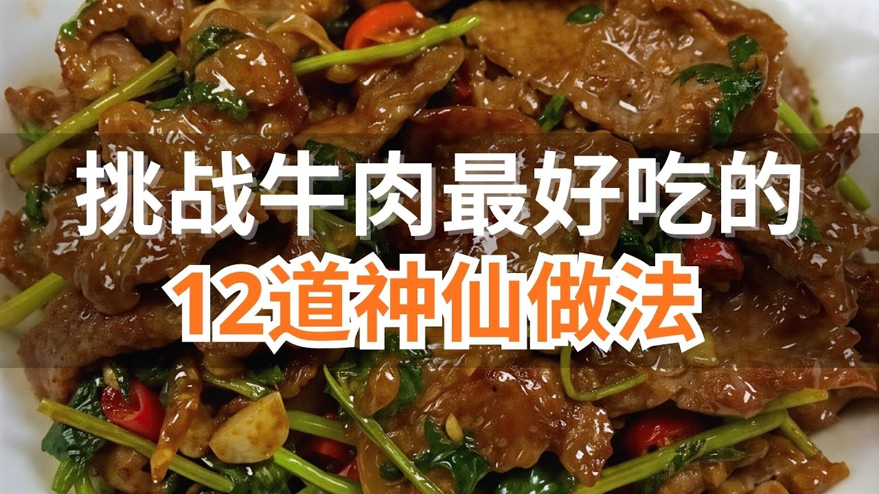 挑战牛肉最好吃的12道祌仙做法最后一道好吃转圈圈 