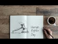 Human rights day diy in a minute  easy human rights day diy idea  shorts