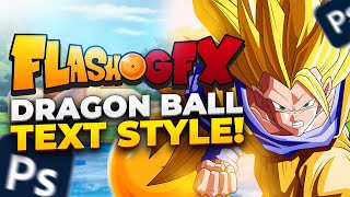 How to Make Dragon Ball Z Text Style in Photoshop | FREE Anime Custom Text Logo Tutorial | Flash Gfx screenshot 2