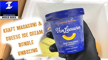 Kraft Macaroni and Cheese Ice Cream Bundle From Van Leeuwen Unboxing