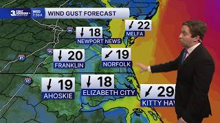First Warning Forecast: Coastal flooding and windy conditions Wednesday