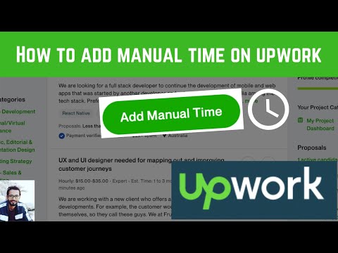 How to add manual time on Upwork contracts/jobs