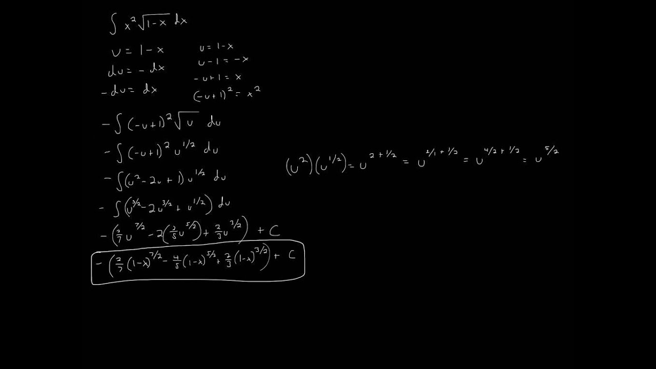 Integral X 2 sqrt 1 x YouTube integral-x-2-sqrt-1-x-youtube