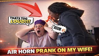 Download Lagu LOUD AIR HORN 💥PRANK ON SLEEPING WIFE TO SEE HER REACTION!!! [PRANK WAR] MP3