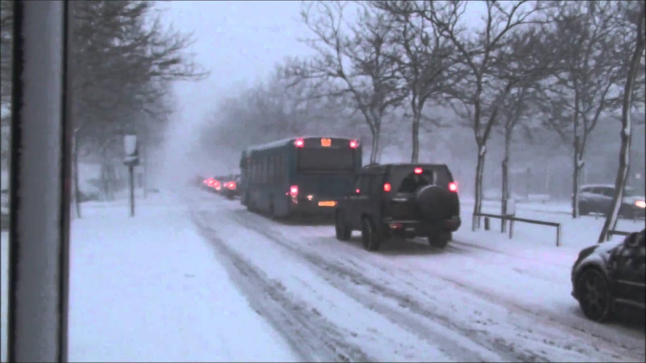 Snow Storm Central Milton Keynes YouTube