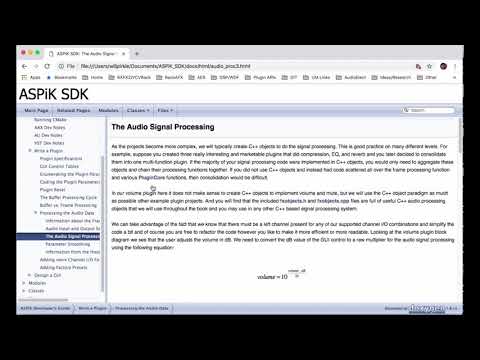 ASPIK Tutorial 6: Completing the Audio Processing