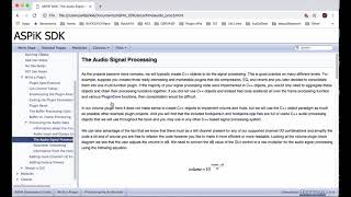 ASPIK Tutorial 6: Completing the Audio Processing