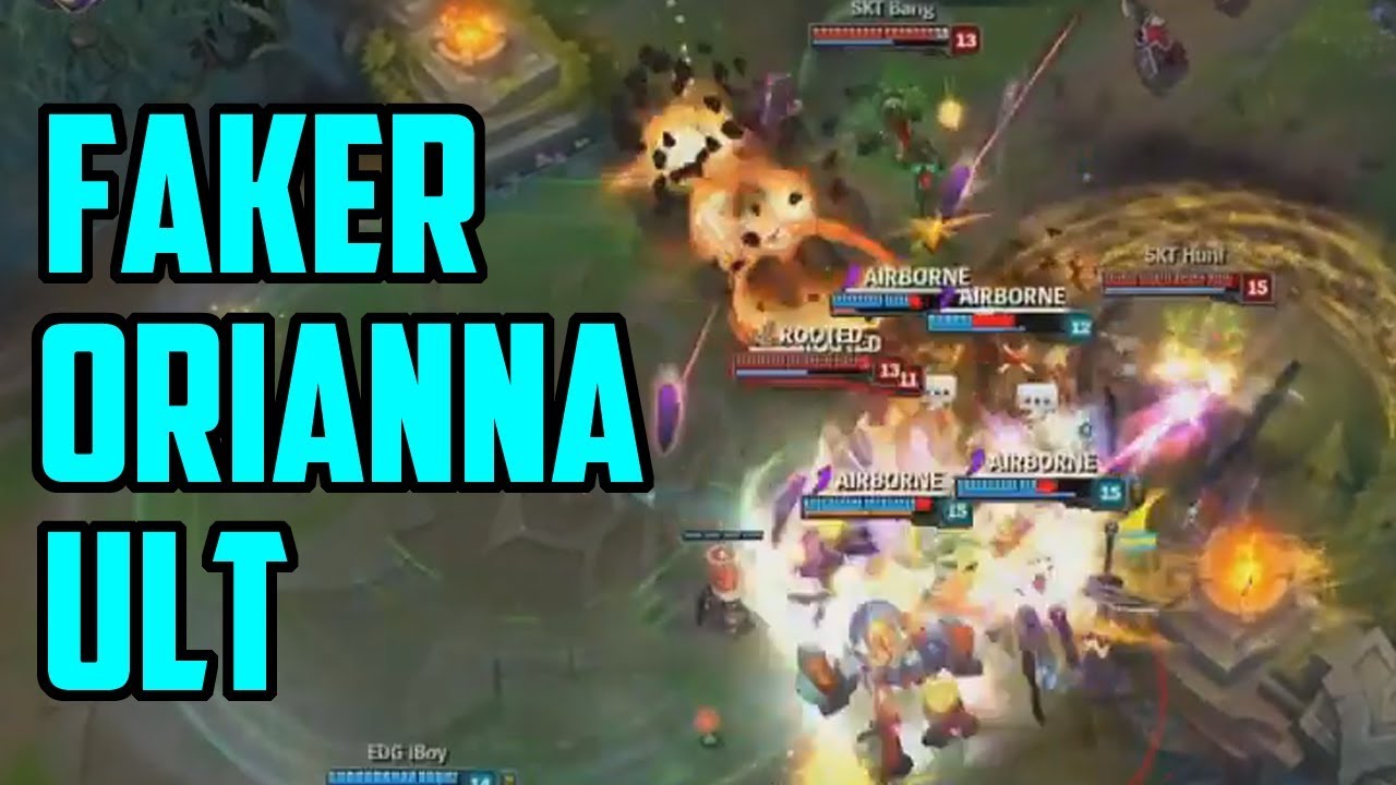 FAKER INSANE ORIANNA SHOCKWAVE! - SKT Faker vs EDG (SKT vs EDG Worlds 2017 Highlight)