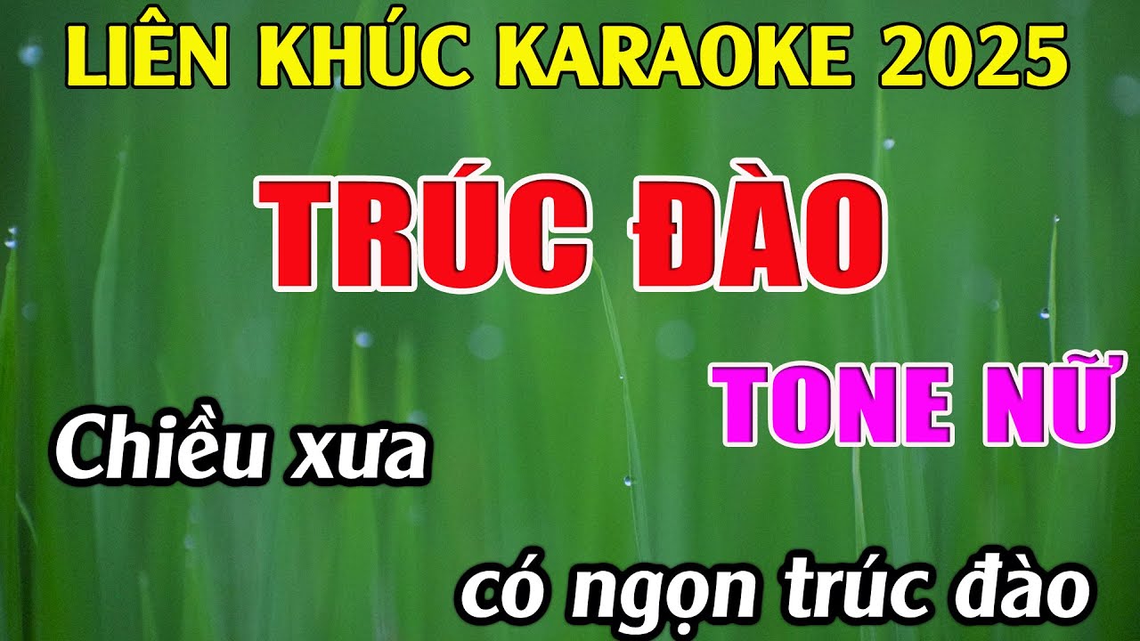 Liên Khúc Karaoke Tone Nữ Dễ Hát Karaoke Trúc Đào Karaoke Tuyệt Phẩm - Beat Mới