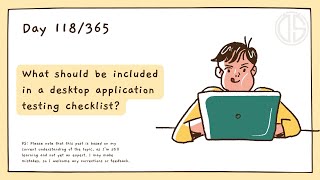 What should be included in a desktop application testing checklist?