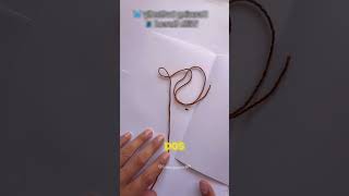Técnica secreta de arte com tinta e corda #arte #curiosidades #shorts