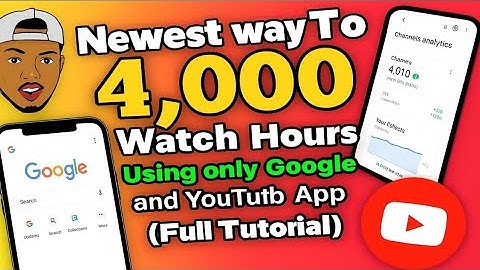 Newest way To Get 4000 Watch Hours Using only Google and YouTube App (full tutorial)