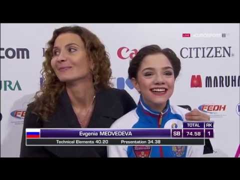 Evgenia Medvedeva - SP, Grand-Prix final 2015 (RU EUROSPORT)