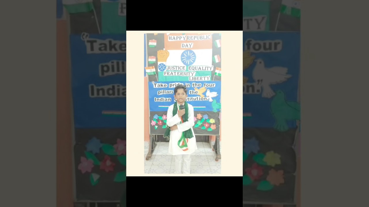 Celebrating the spirit of India : Republic Day celebration by little ones of DAV Public School.