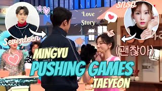 PUSHING GAMES WITH TAEYEON AND MINGYU At Amazing Saturday Eps.261 [sub indo]