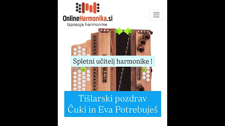 Tišlarski pozdrav Čuki in Eva Potrebuješ #onlineharmonika #učenjeharmonike #notezaharmoniko