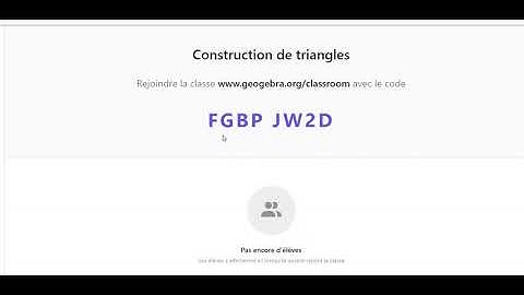 Créer une Classe GeoGebra à partir d