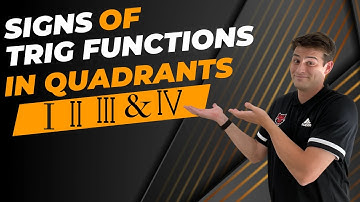Signs of Trigonometric Functions in Each Quadrant