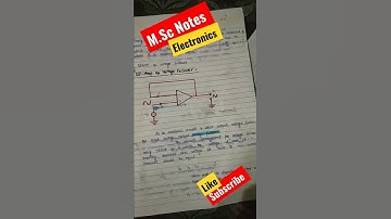 M.sc electronics Notes#electronic #shorts