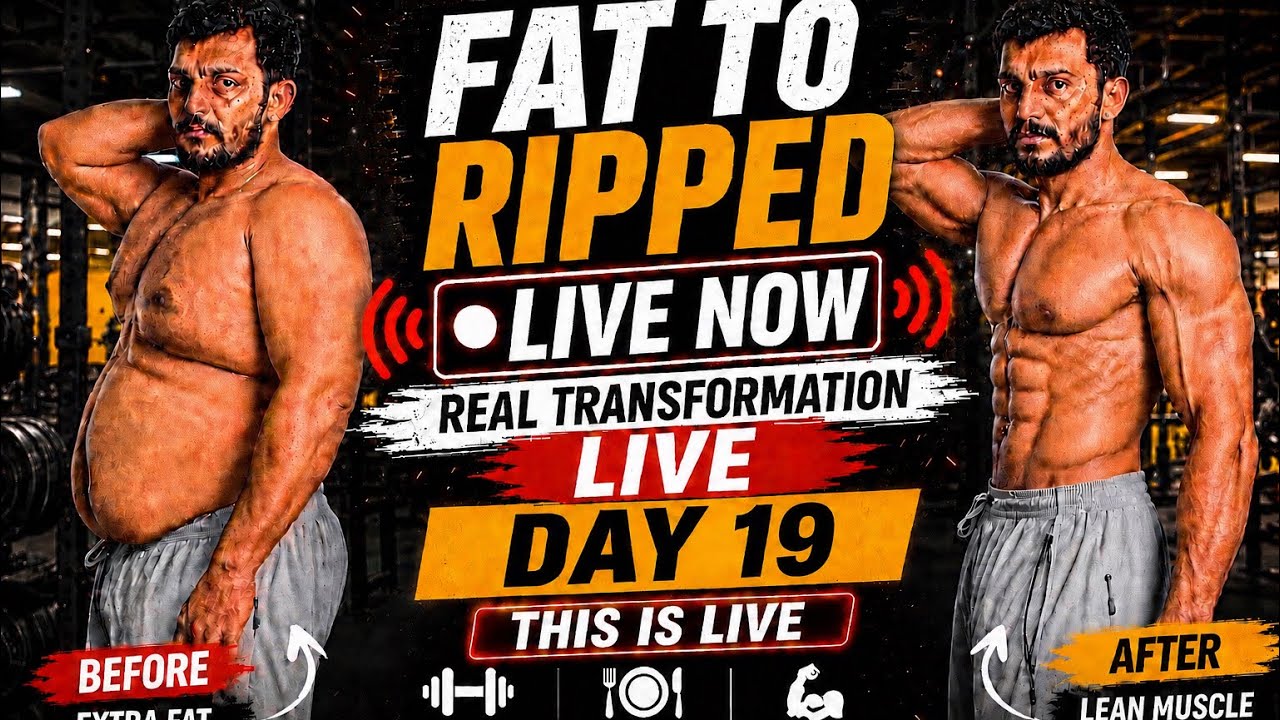 Day 19 FAT TO RIPPED SERIES FULL WORKOUT AND MOTIVATION # ...