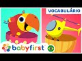 Desenhos Educativos | Ovos surpresa com veículos para bebês | Larry o Passarinho | Baby First Brasil