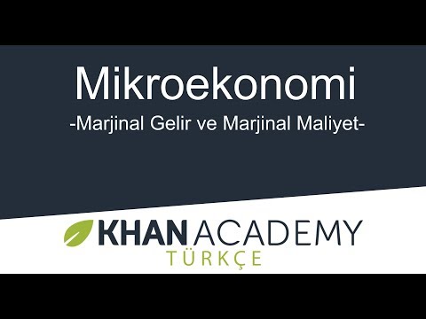 Marjinal Gelir ve Marjinal Maliyet (Mikroekonomi)